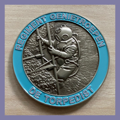 Historische coin Regiment Genietroepen "de torpedist"